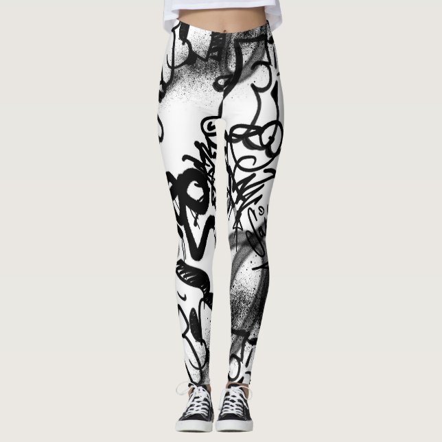 Leggings Patrón de graffiti (Anverso)