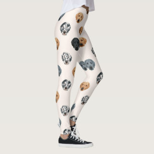Leggings Patrón de Gran Danés Amante de Perros Lindos
