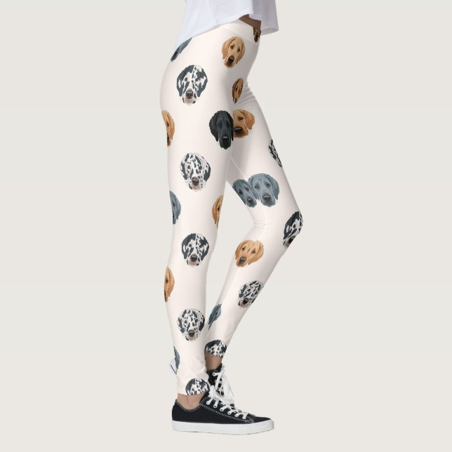 Leggings Patrón de Gran Danés Amante de Perros Lindos (Derecha)