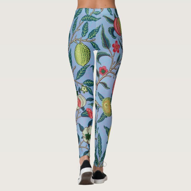 Leggings Patrón de granadas de William Morris (Reverso)