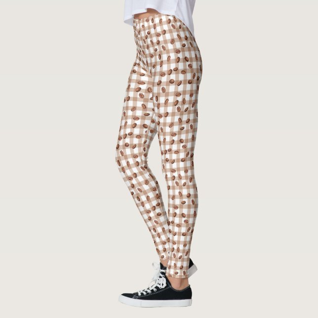 Leggings Patrón de grano de café (Izquierda)