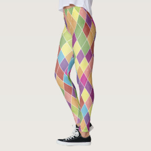 Leggings Patrón de Grunge Harlequin