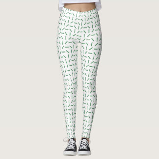 Leggings Patrón de guiones abstractos minimalistas