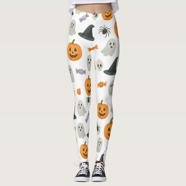 Leggings Patrón de Halloween (Anverso)