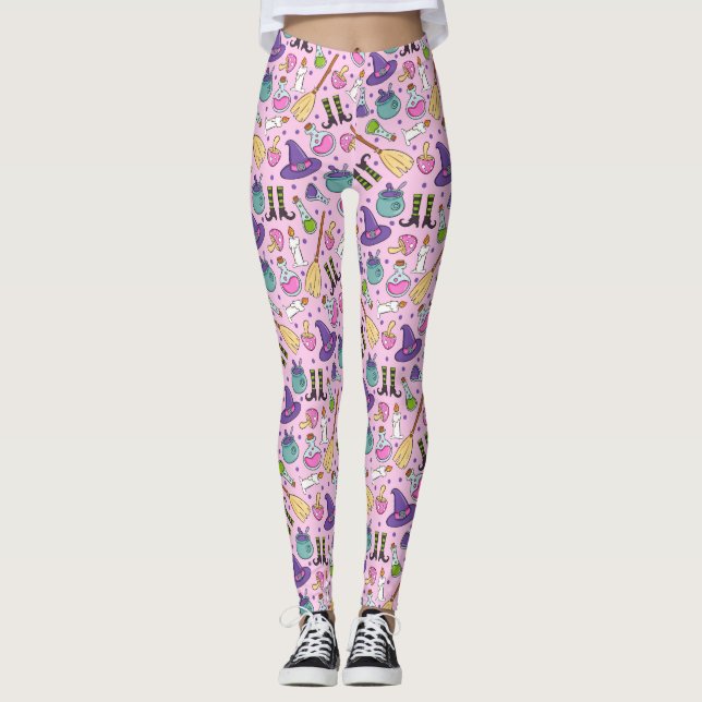 Leggings Patrón de Halloween (Anverso)