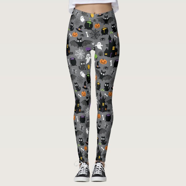 Leggings Patrón de Halloween (Anverso)