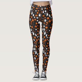 Leggings Patrón de Halloween con fantasía