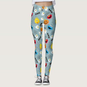 Leggings Patrón de Halloween de Plaza Sésamo