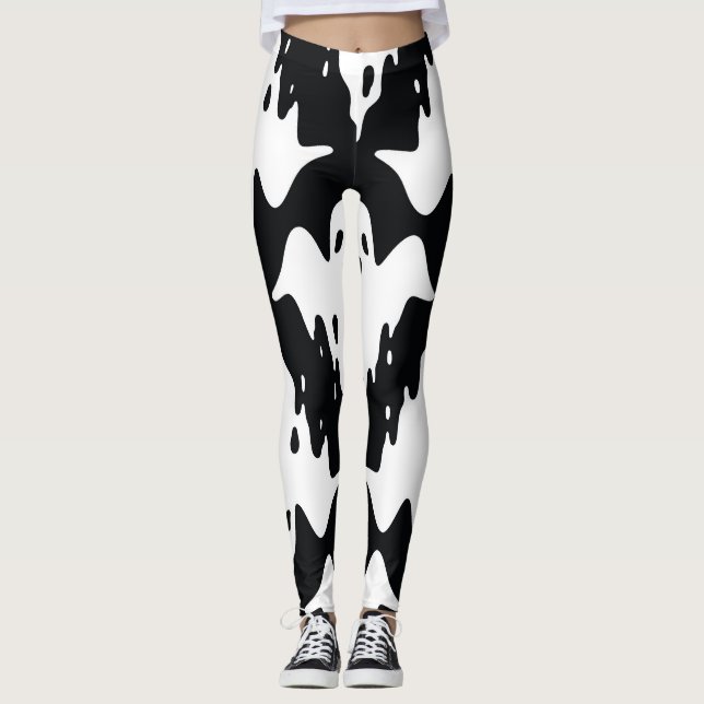 Leggings Patrón de Halloween Ghost Spooky Seamless (Anverso)