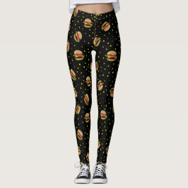 Leggings patrón de hamburguesa