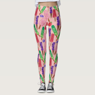 Leggings Patrón de helado   Patrón de las lolias   langosta