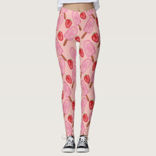 Leggings Patrón de helado Patrón de las lolias langosta