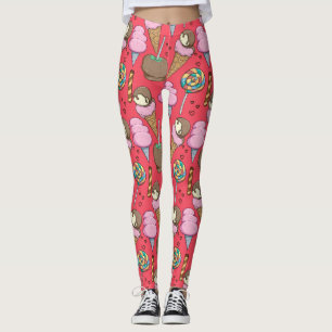 Leggings patrón de helado   patrón de piruletas   piruleta 