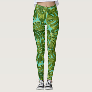 Leggings Patrón de hojas