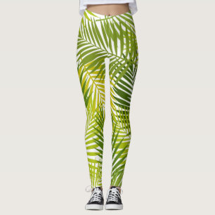 Leggings Patrón de hojas