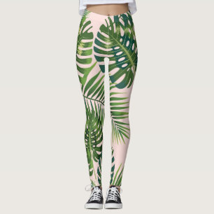 Leggings Patrón de hojas