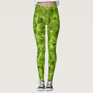 Leggings Patrón de hojas de cuenca