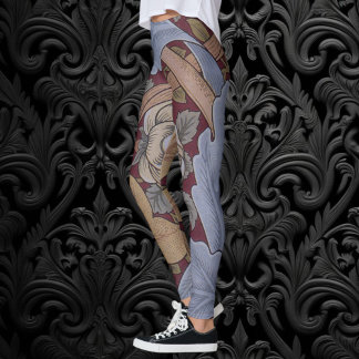 Leggings Patrón de hojas de St. James Acanthus por William