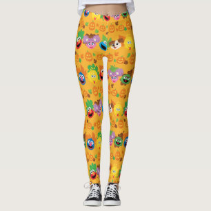 Leggings Patrón de hojas otoñales de Plaza Sésamo