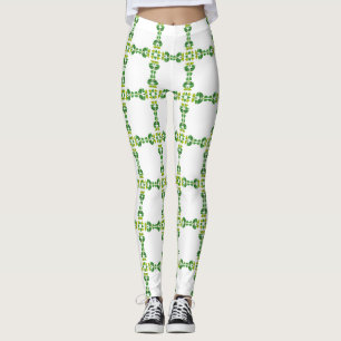 Leggings Patrón de hojas, patrón de hojas, hojas verdes