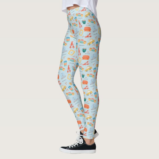 Leggings Patrón de iconos de los AMIGOS clásicos™ (Izquierda)