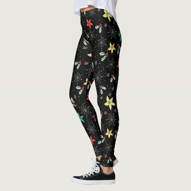 Leggings Patrón de Ilustracion de los gatos y las acuarelas (Izquierda)