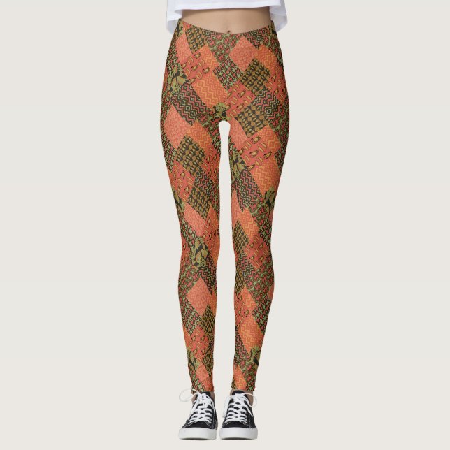 Leggings Patrón de imitación de imitación en Egipto para el (Anverso)