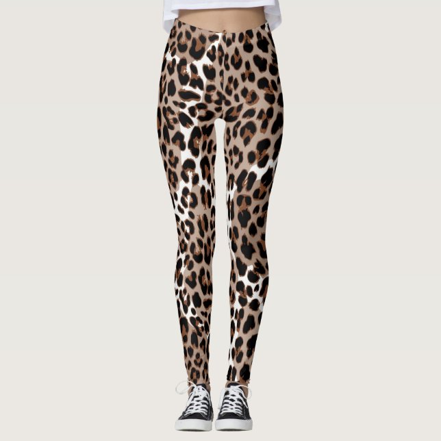 Leggings Patrón de impresión animal (Anverso)