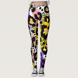 Leggings Patrón de impresión animal