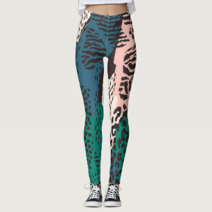 Leggings Patrón de impresión animal