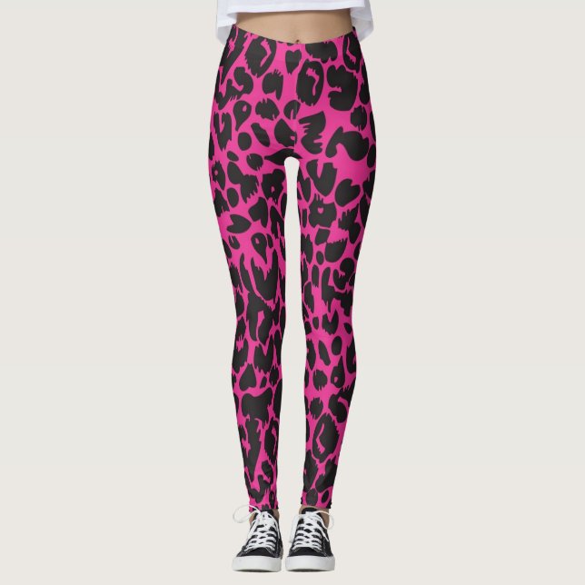 Leggings Patrón de impresión animal (Anverso)