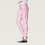 Leggings Patrón de impresión animal de vaca corta Estética<br><div class="desc">Patrón de impresión de animales de vaca cúbica Estética Piernas rosadas</div>