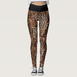 Leggings Patrón de impresión animal salvaje de Safari