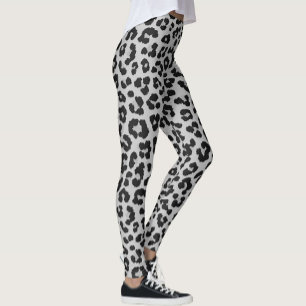 Leggings Patrón de impresión de animales de leopardo de cen