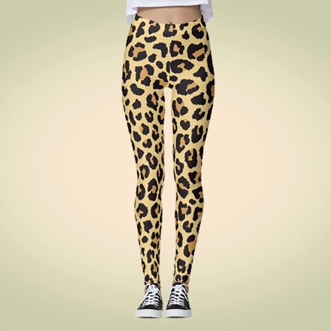 Leggings Patrón de impresión de animales de leopardo de la  (Subido por el creador)
