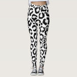Leggings Patrón de impresión de animales del Leopardo Blanc<br><div class="desc">Este moderno y elegante diseño de la huella animal es perfecto para la moderna y elegante moda. Cuenta con una estampa de leopardo blanco y negro dibujada a mano. Es elegante, moda, simple y de moda. ***NOTA DE DISEÑO IMPORTANTE: Para cualquier solicitud de diseño personalizado, como solicitudes de productos coincidentes,...</div>