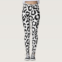 Patrón de impresión de animales del Leopardo Blanc