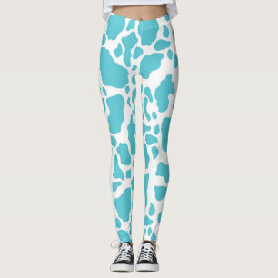 Leggings Patrón de impresión de animales en puntos de vaca 