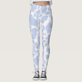 Leggings Patrón de impresión de animales en puntos de vaca 