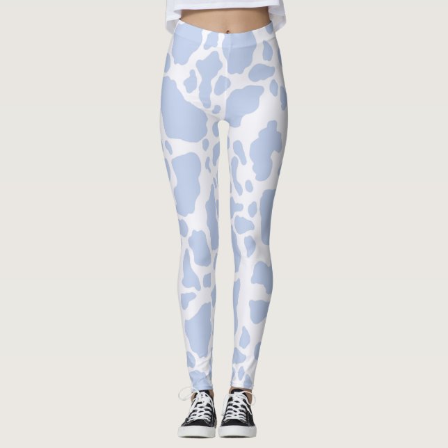 Leggings Patrón de impresión de animales en puntos de vaca  (Anverso)