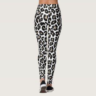 Leggings Patrón de impresión de animales salvajes de piel