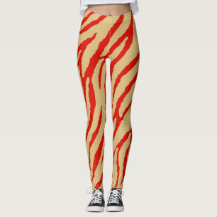 Leggings Patrón de impresión de cebra moderno