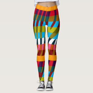 Leggings Patrón de impresión de cebra moderno #7