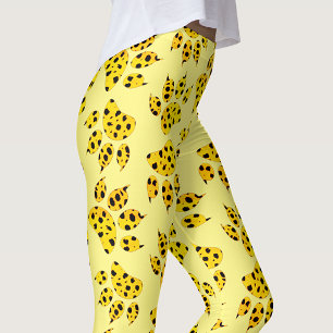 Leggings Patrón de impresión de traza leopardo