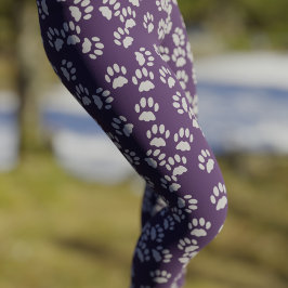 Leggings Patrón de impresión de trazo mascota Leggencias mo