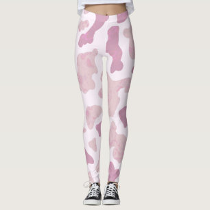 Leggings Patrón de impresión de vaca