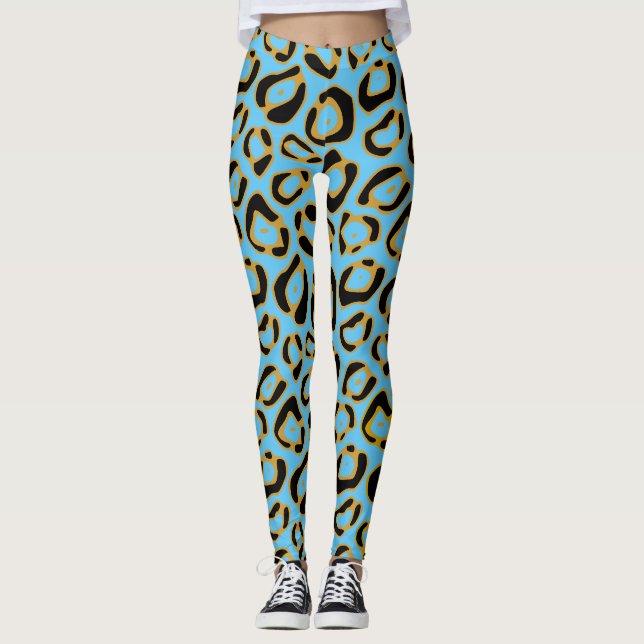 Leggings Patrón de impresión Socialite Leopard (Anverso)