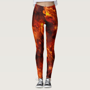 Leggings Patrón de incendios