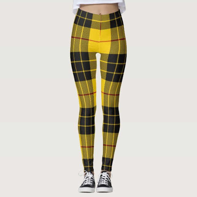 Leggings Patrón de inclinación tartán del clan escocés MacL (Anverso)