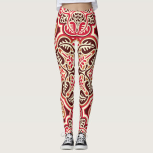 Leggings Patrón de infiltración de ornamento eslavo